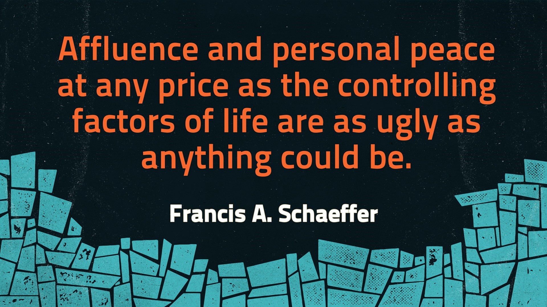 Schaeffer on affluence